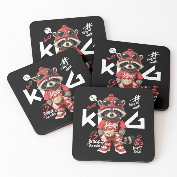 Item preview, King of the Streets: Cool Urban Raccoon | Streetwear Graffiti Art designed and sold by limos.