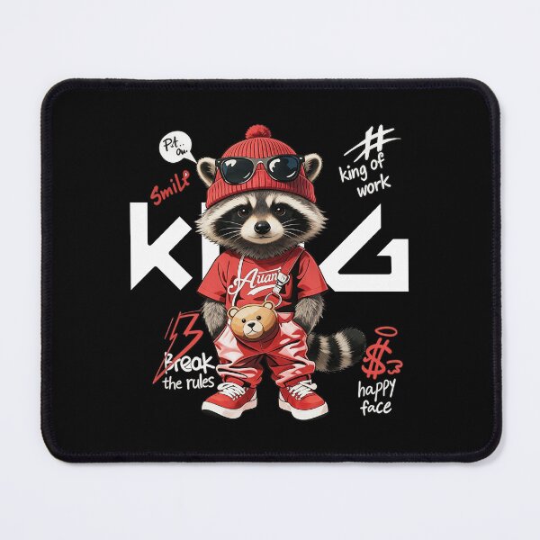 Item preview, King of the Streets: Cool Urban Raccoon | Streetwear Graffiti Art designed and sold by limos.