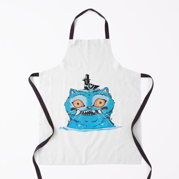 Item preview, Blue Feline With Hat & Bird ⭐⭐⭐⭐⭐ designed and sold by latenitedraw.