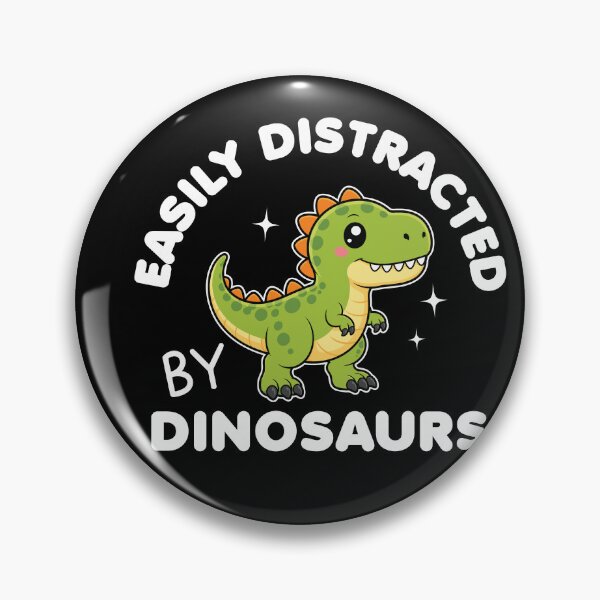 Item preview, Easily Distracted By Dinosaurs Cute Kawaii Dinosaur designed and sold by MO DESIGNS.