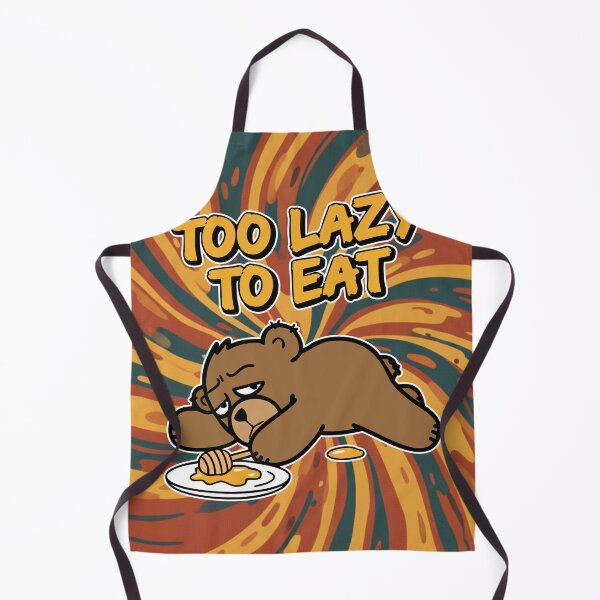 Item preview, Too Lazy To Eat Brown Bear Cartoon Square Edition designed and sold by Taridesign.