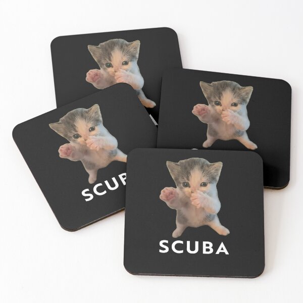 Item preview, Scuba Dancing Cat Funny Meme  designed and sold by Hedoraxe.