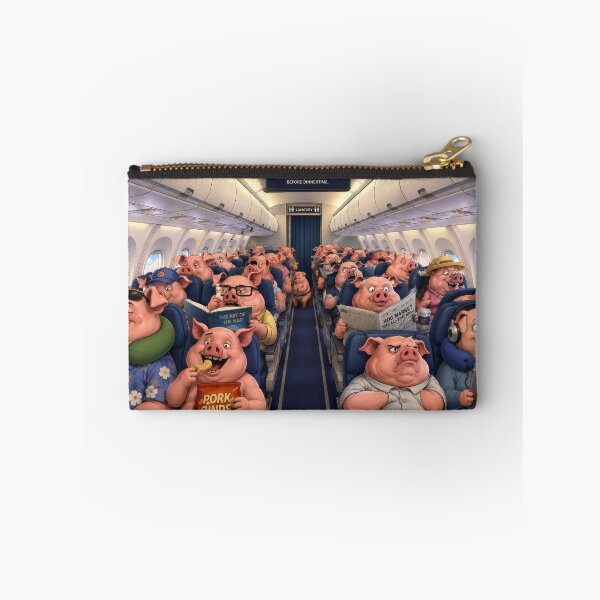 Item preview, When Pigs Fly. Funny Pig Airplane Cartoon – Piggy Airlines Travel Humor designed and sold by thebigleebowski.