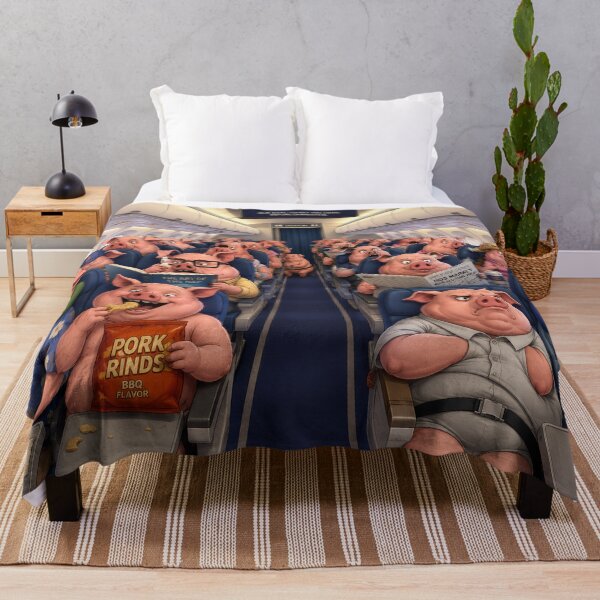 Item preview, When Pigs Fly. Funny Pig Airplane Cartoon – Piggy Airlines Travel Humor designed and sold by thebigleebowski.