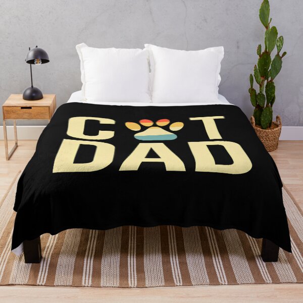 Item preview, Cat Dad Retro Paw Print Sunset designed and sold by Dmo3HarkoArt.