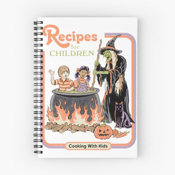 Item preview, Spooky Kids Cooking Cauldron Witchy Brew Recipe Art ⭐⭐⭐⭐⭐ designed and sold by latenitedraw.