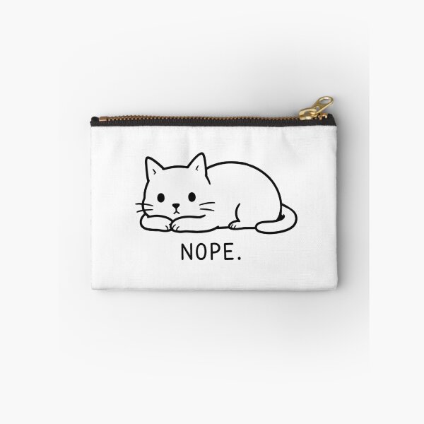 Item preview, Nope Funny Cute Cat Loaf Minimalist Line Art Graphic designed and sold by The Upside Down.