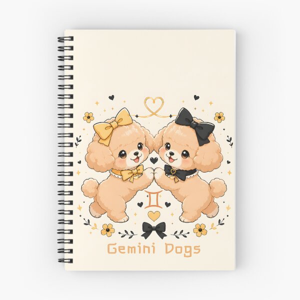 Item preview, Cute Gemini Poodle Twin Dogs Zodiac Air Sign Astrology designed and sold by ChubbyGoong.