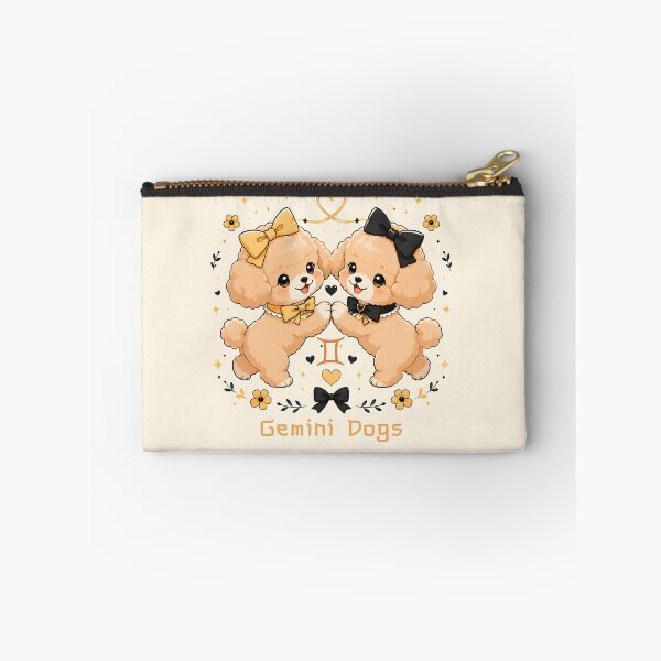 Item preview, Cute Gemini Poodle Twin Dogs Zodiac Air Sign Astrology designed and sold by ChubbyGoong.