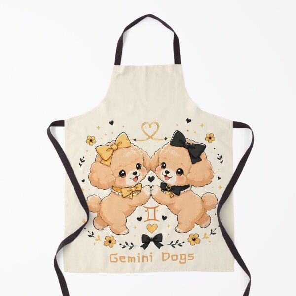 Item preview, Cute Gemini Poodle Twin Dogs Zodiac Air Sign Astrology designed and sold by ChubbyGoong.