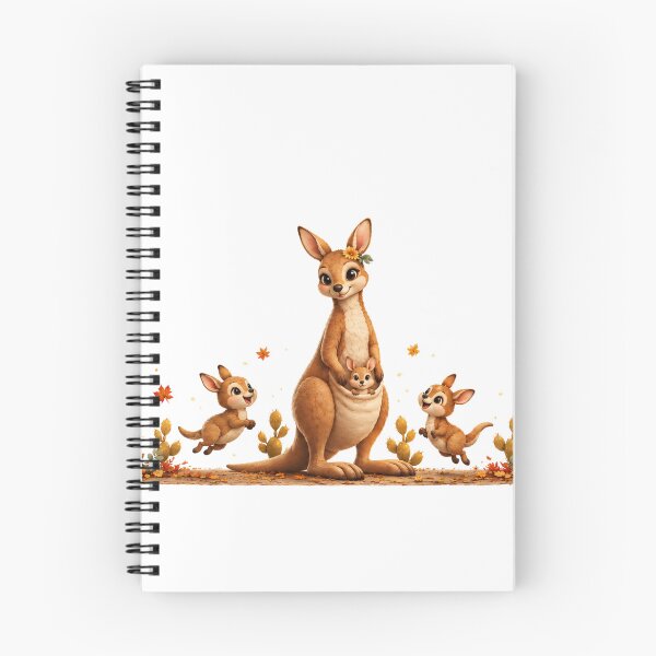 Item preview, Cozy Autumn Kangaroo Famil – Cute Mama & Joeys designed and sold by HO•Designs.