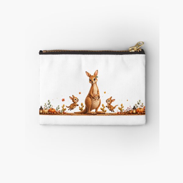 Item preview, Cozy Autumn Kangaroo Famil – Cute Mama & Joeys designed and sold by HO•Designs.