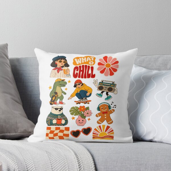 Item preview, Retro 70s Groovy Cute Sticker Collage designed and sold by jerlinabechiv.