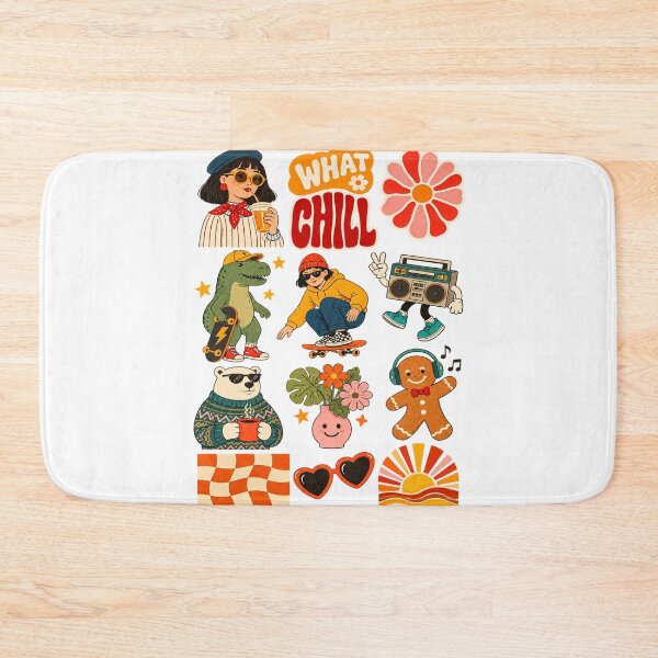 Item preview, Retro 70s Groovy Cute Sticker Collage designed and sold by jerlinabechiv.