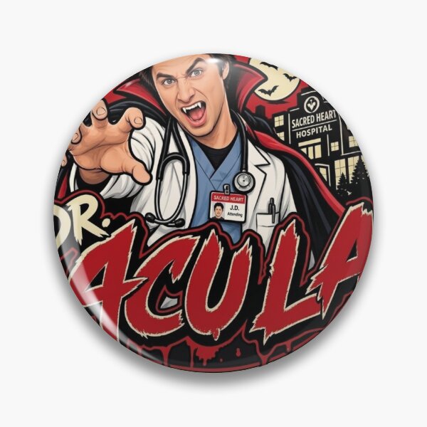 Item preview, Dr Acula Scrubs TV Show Vampire Logo designed and sold by killem667.