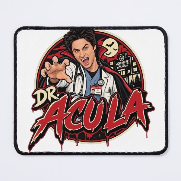 Item preview, Dr Acula Scrubs TV Show Vampire Logo designed and sold by killem667.