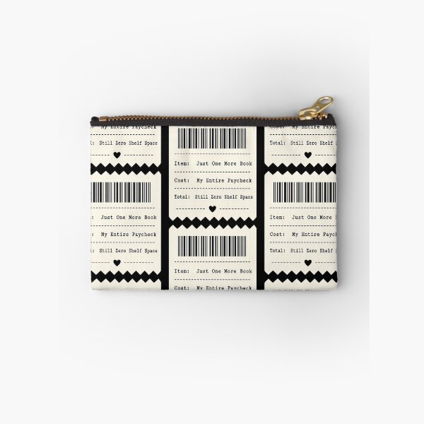 Item preview, Minimalist Bookish Receipt TBR Hoarder Humor designed and sold by PrintivoraHub.