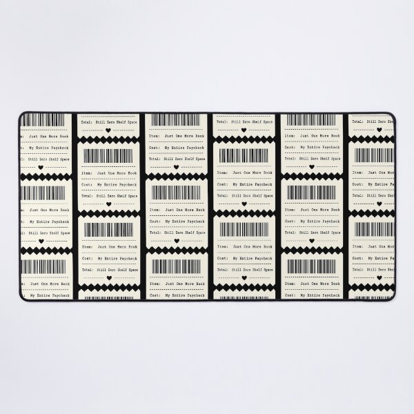 Item preview, Minimalist Bookish Receipt TBR Hoarder Humor designed and sold by PrintivoraHub.