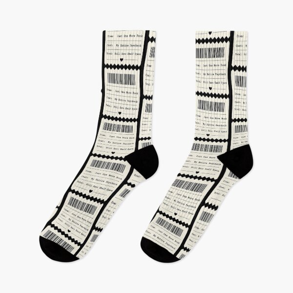 Item preview, Minimalist Bookish Receipt TBR Hoarder Humor designed and sold by PrintivoraHub.
