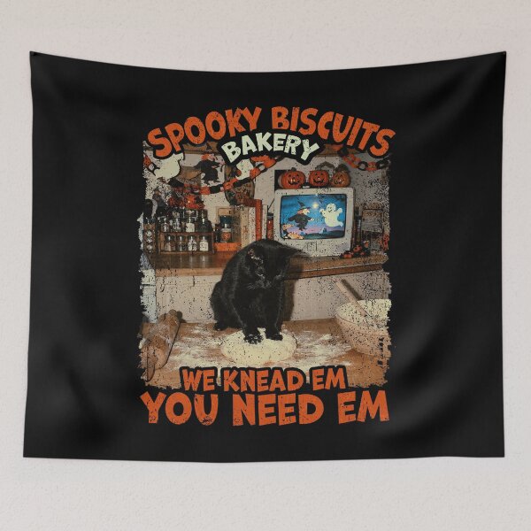 Item preview, Spooky Halloween - Kitty Biscuits We Knead Em You Need Em designed and sold by watanabeee.