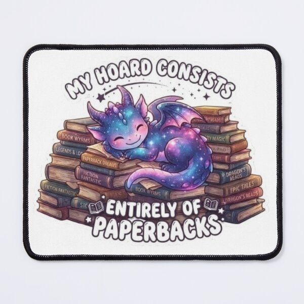 Item preview, Cute Galaxy Dragon Book Hoard Sticker - Bookworm Reading Quote designed and sold by Mittal-Designs.