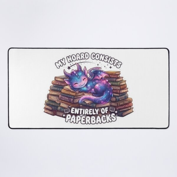 Item preview, Cute Galaxy Dragon Book Hoard Sticker - Bookworm Reading Quote designed and sold by Mittal-Designs.