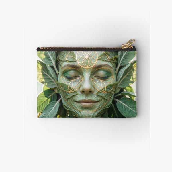 Item preview, Green Nature Spirit Goddess Face designed and sold by IntelliMindDesigns.