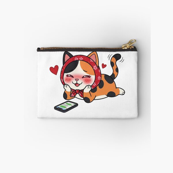 Item preview, Cute Calico Cat Texting Love  designed and sold by Mystic & Celestial Art.