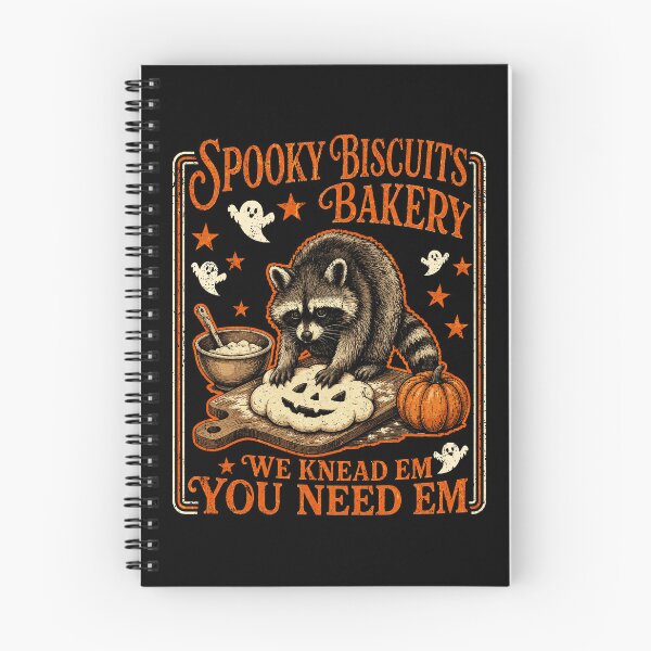 Item preview, Spooky Halloween - Raccoon Jimothy Biscuits We Knead Em You Need Em designed and sold by watanabeee.