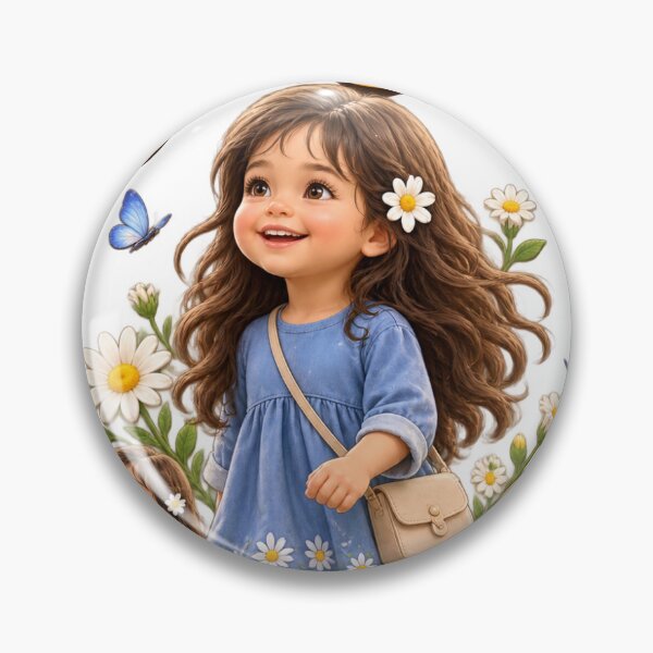 Item preview, Satisfy Your Soul – Cute Positive Vibes Floral Girl Art designed and sold by The Kawaii Forge.