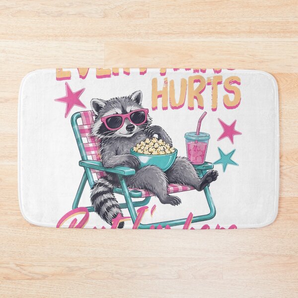 Item preview, Everything Hurts But I'm Here Funny Raccoon For Men Women designed and sold by CassandreShan.