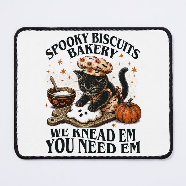 Item preview, Spooky Halloween - Kitty Biscuits We Knead Em You Need Em designed and sold by watanabeee.