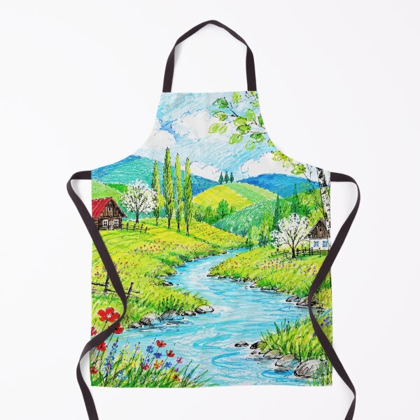 Item preview, Cheerful Spring Countryside Stream designed and sold by boimcail.
