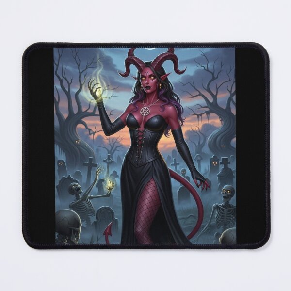 Item preview, Gothic Tiefling Necromancer Raising the Horde designed and sold by Prestons Corner.