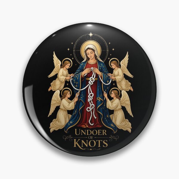 Item preview, Our Lady Undoer of Knots Catholic Virgin Mary Artwork designed and sold by Apostolic Art & Apparel.