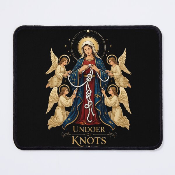 Item preview, Our Lady Undoer of Knots Catholic Virgin Mary Artwork designed and sold by Apostolic Art & Apparel.