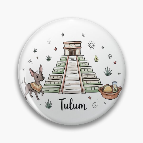 Item preview, Cute Mayan Pyramid Mexico Doodle Art designed and sold by RamyGallery.
