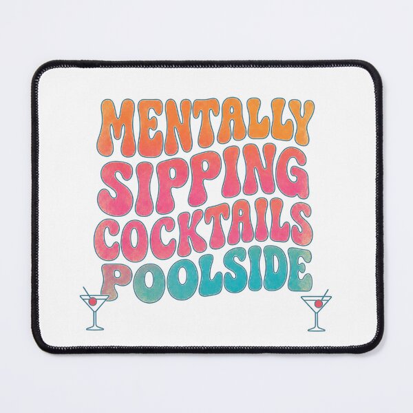 Item preview, Mentally Sipping Cocktails Poolside Groovy Sweatshirt | Vacation Vibe Hoodie designed and sold by ArtisticDesignsbyLinda.