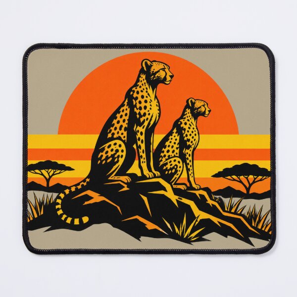 Item preview, Cheetah Sunset Safari Vintage Wildlife designed and sold by JonelCrafts.