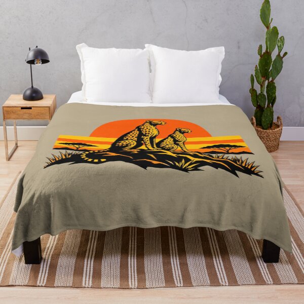 Item preview, Cheetah Sunset Safari Vintage Wildlife designed and sold by JonelCrafts.