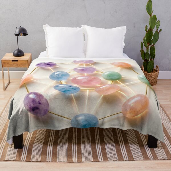 Item preview, Pastel Crystal Sacred Geometry Circle designed and sold by IntelliMindDesigns.
