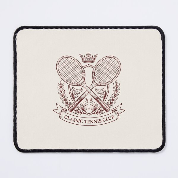 Item preview, Classic Tennis Club Vintage Crest Engraving Sport Art designed and sold by KiwiRider.