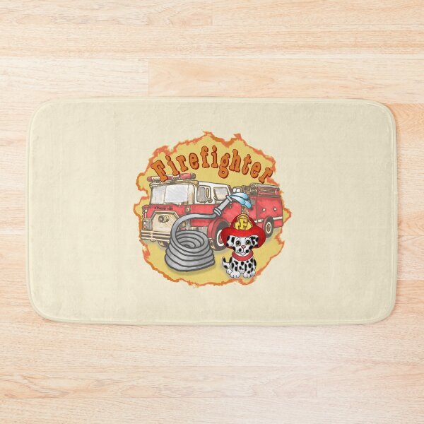 Item preview, Puppy Dog Firefighter Firetruck designed and sold by artmuvz.