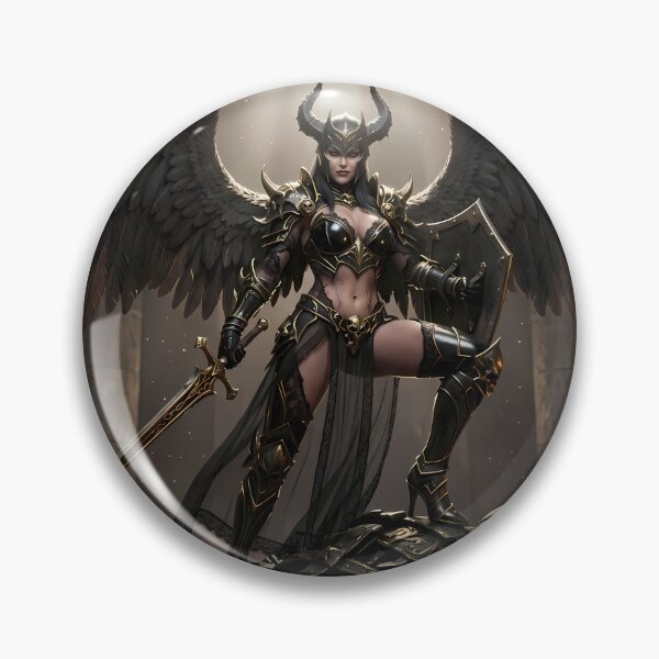 Item preview, Horned Fallen Angel Dark Fantasy designed and sold by GalleryBrisArt.