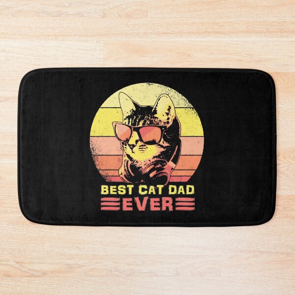 Item preview, Best Cat Dad Ever Retro Sunset Cat Sunglasses designed and sold by Dmo3HarkoArt.