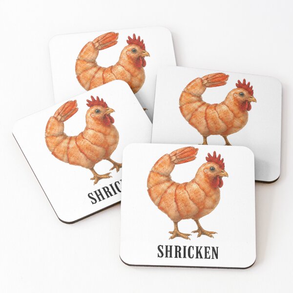 Item preview, Shricken Funny Shrimp Chicken Memes Seafood Poultry Pun designed and sold by Abirtom.