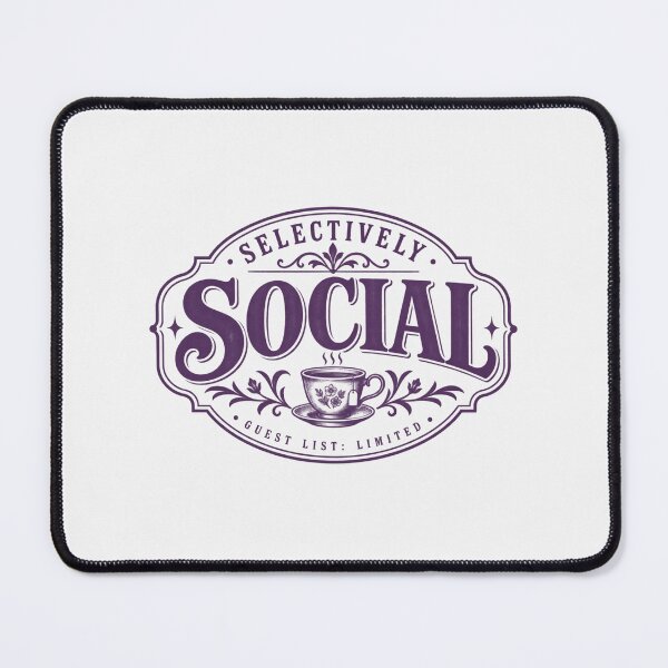 Item preview, Selectively Social Shirt, For The Deliberately Unbothered designed and sold by PhylonBoxx.