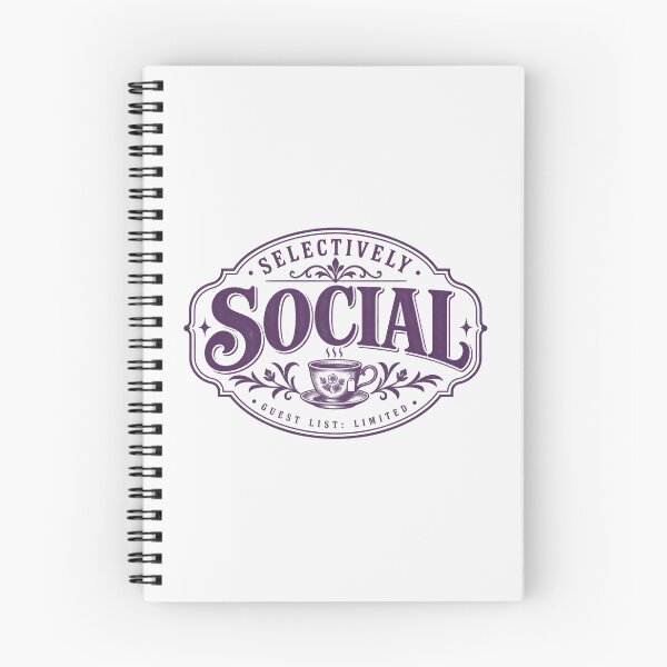 Item preview, Selectively Social Shirt, For The Deliberately Unbothered designed and sold by PhylonBoxx.