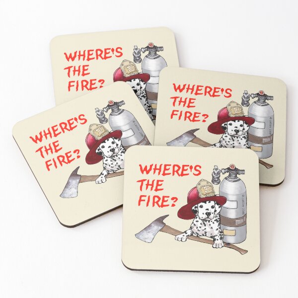 Item preview, Smokey Dalmatian Dog Firefighter designed and sold by artmuvz.