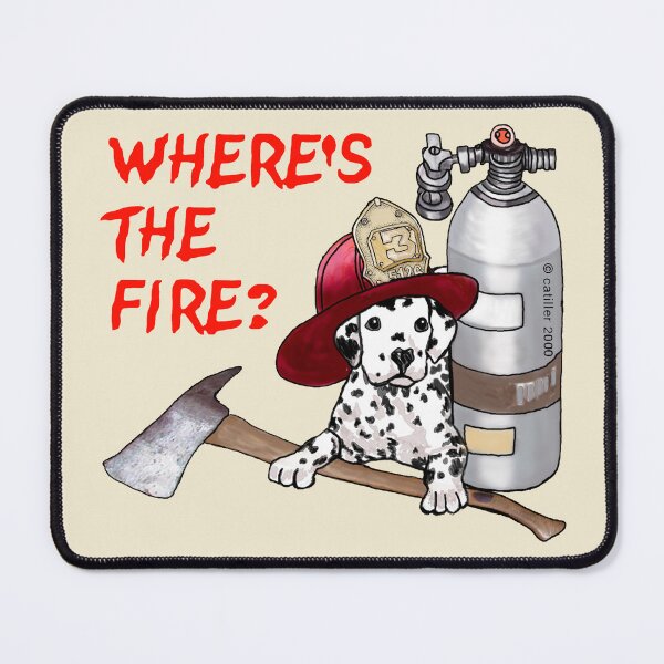 Item preview, Smokey Dalmatian Dog Firefighter designed and sold by artmuvz.